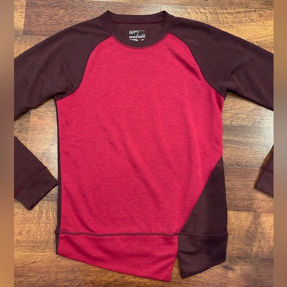 Outdoor Research Tops - Outdoor Research Cedarosa Crewneck Wool Blend Pullover Burgundy Pink Women’s XS